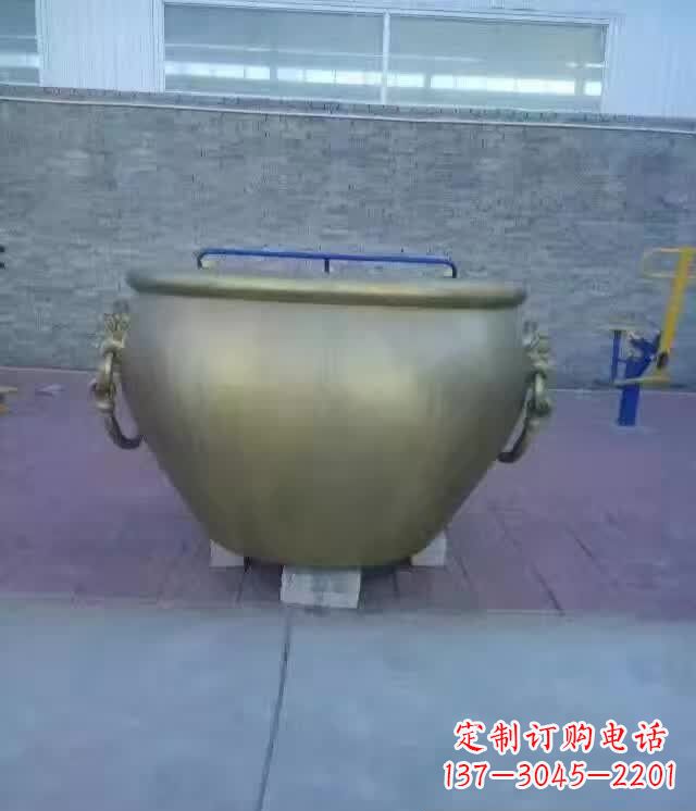 宁夏水缸铜雕塑