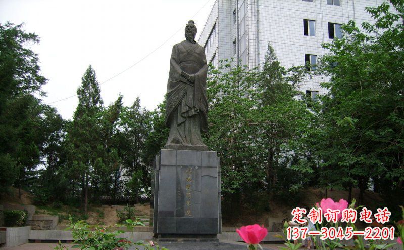 宁夏司马迁古代名人铜雕
