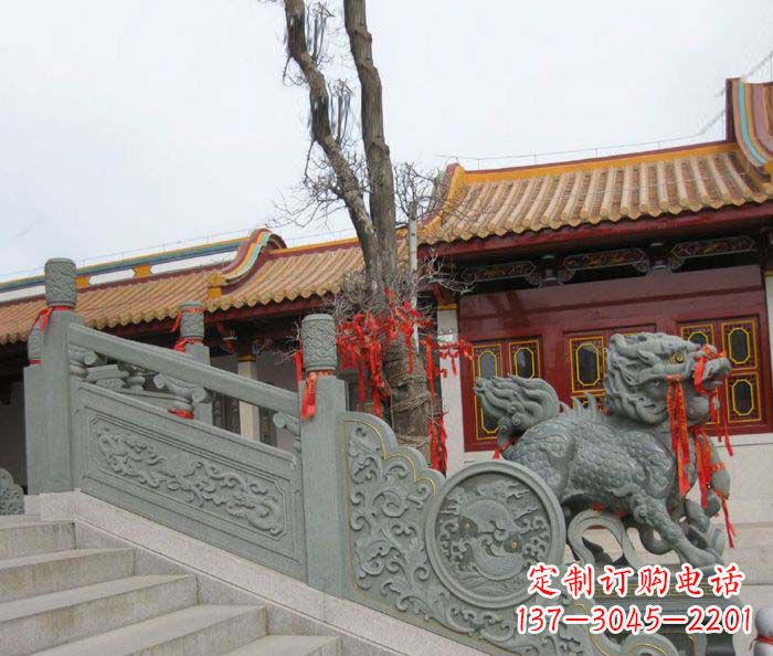 宁夏寺庙景观仿古石栏板