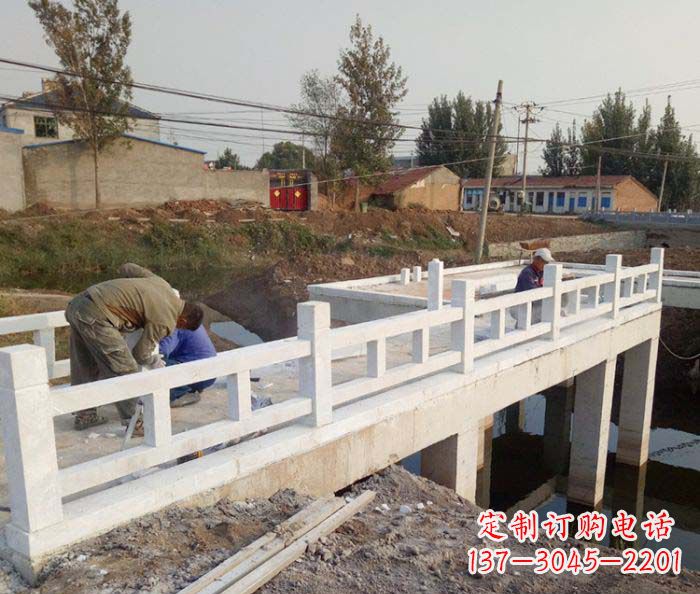 宁夏寺庙景观汉白玉栏板石雕