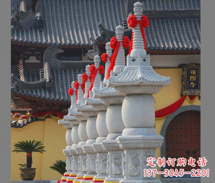 宁夏寺庙景观舍利塔石雕