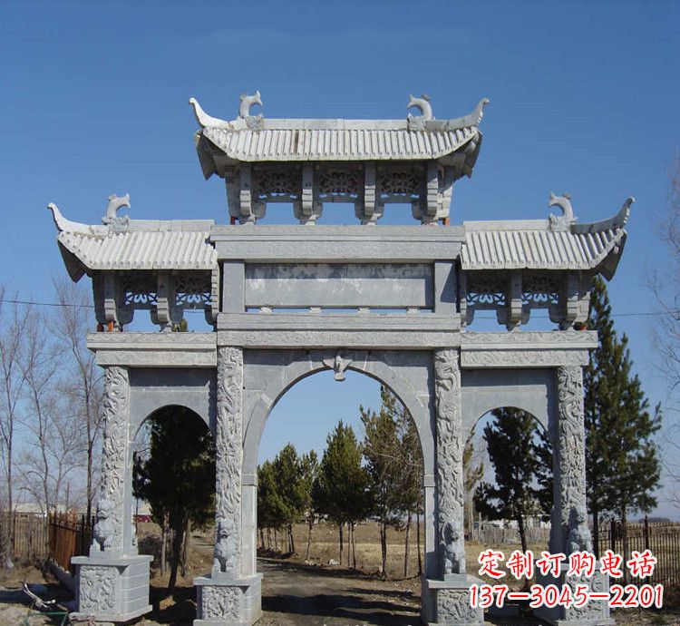 宁夏寺庙石牌坊