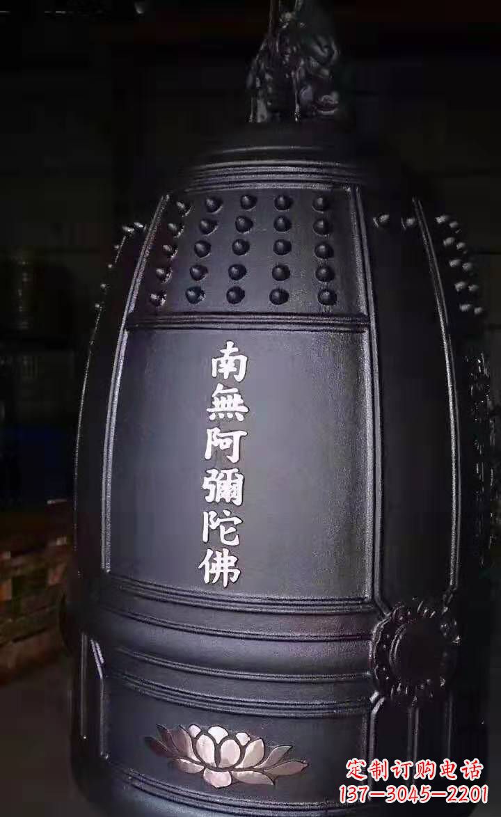 宁夏寺庙铜钟雕塑户外景观雕塑