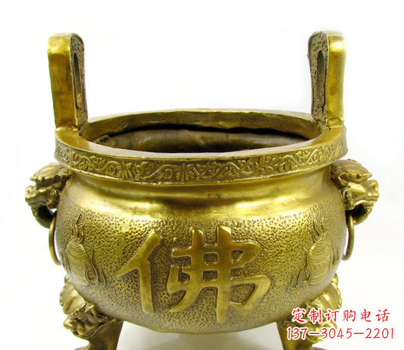 宁夏寺庙香炉铜雕 (6)
