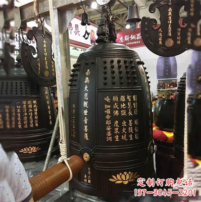 宁夏寺院挂钟铜雕塑