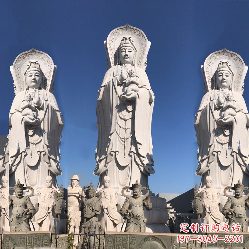 宁夏送子观音大型石雕塑