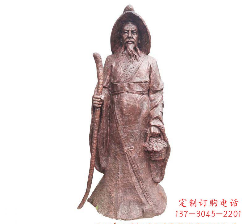 宁夏陶渊明铜雕像