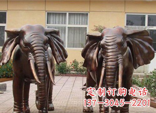 宁夏铜雕大象222
