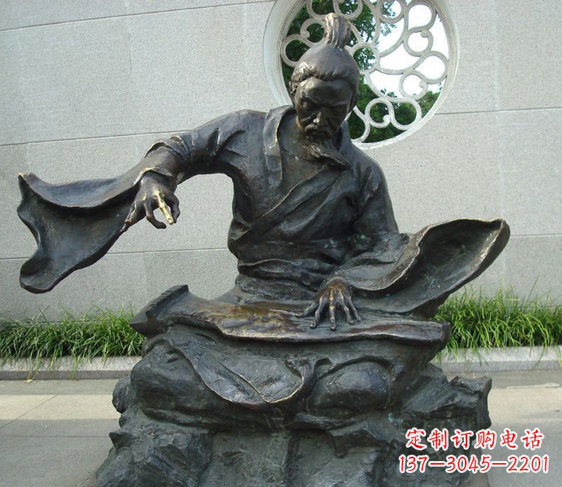 宁夏铜雕弹钢琴