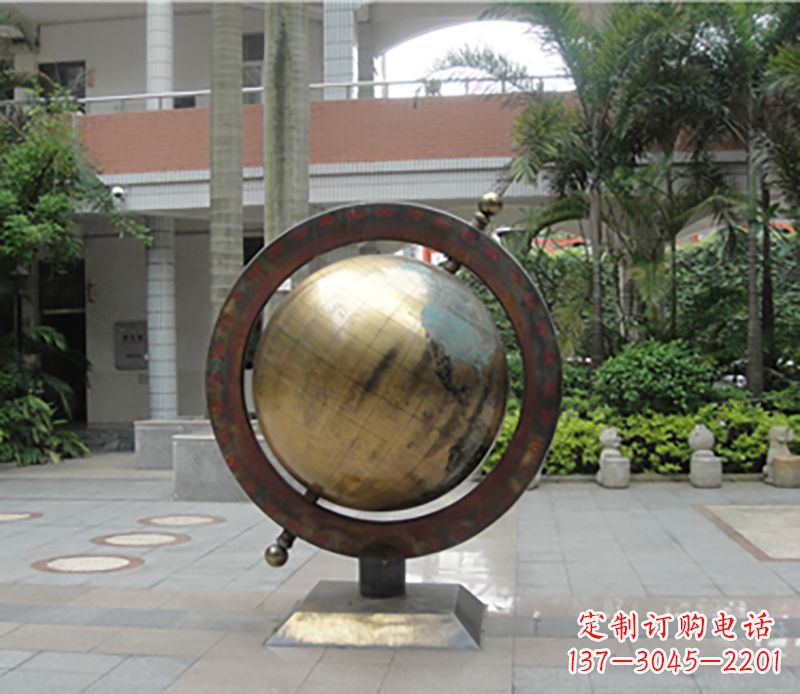 宁夏铜雕地球仪