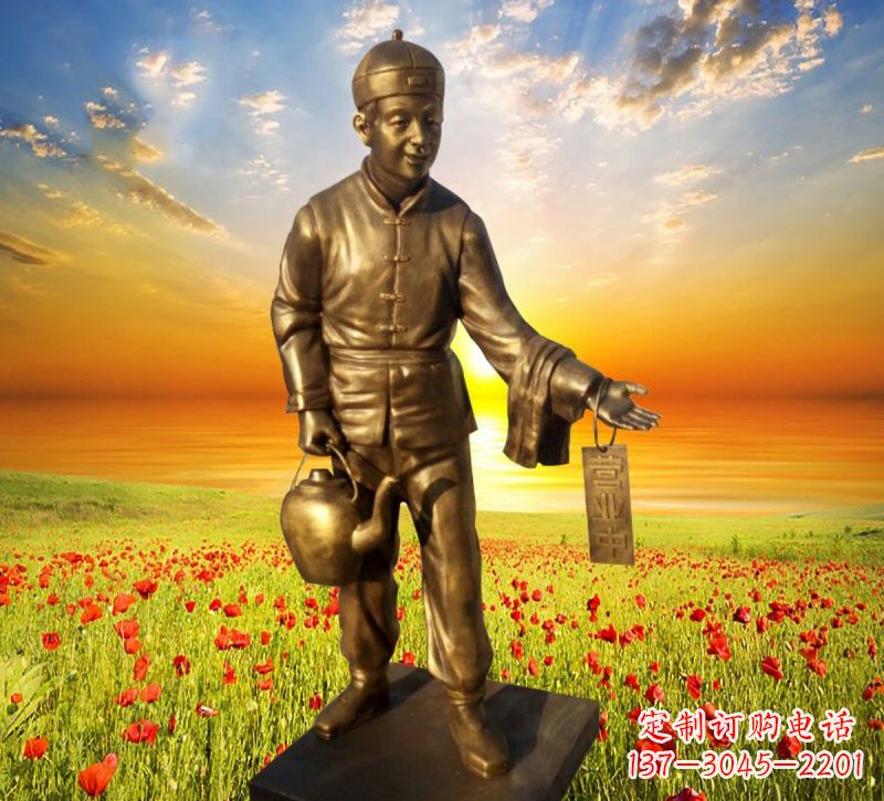 宁夏铜雕店小二
