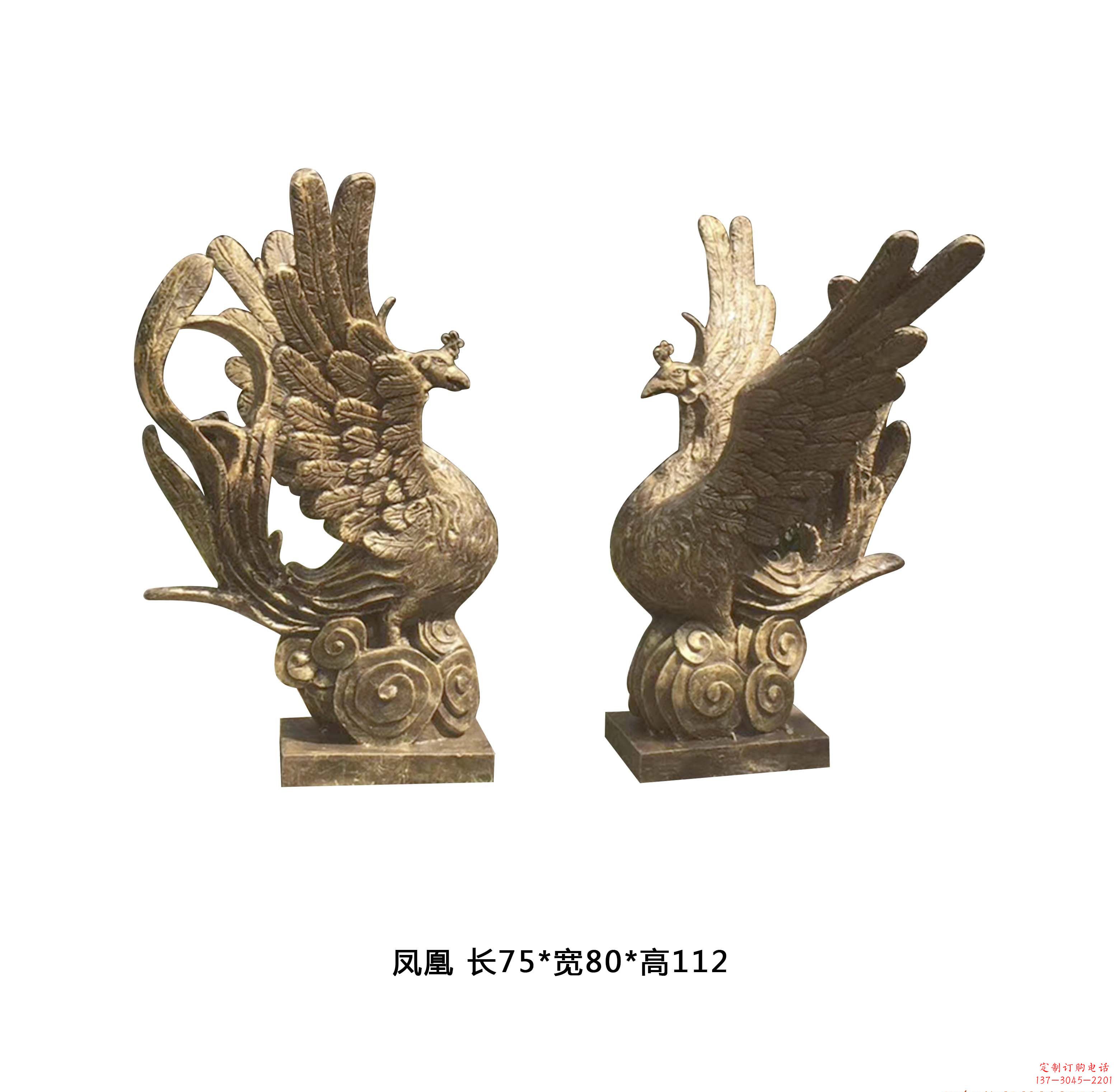 宁夏铜雕凤凰雕塑