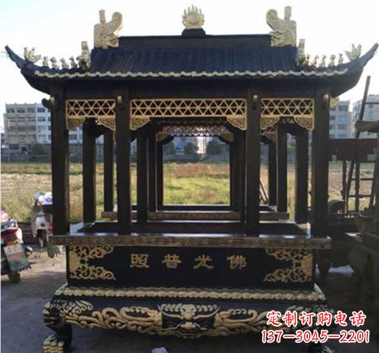 宁夏铜雕佛光普照香炉