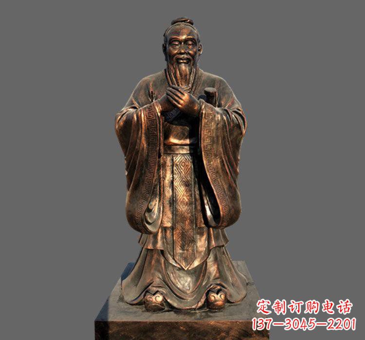 宁夏铜雕古代名人孔子