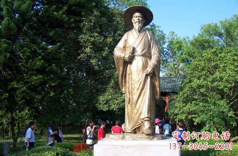 宁夏铜雕古代名人苏轼苏东坡