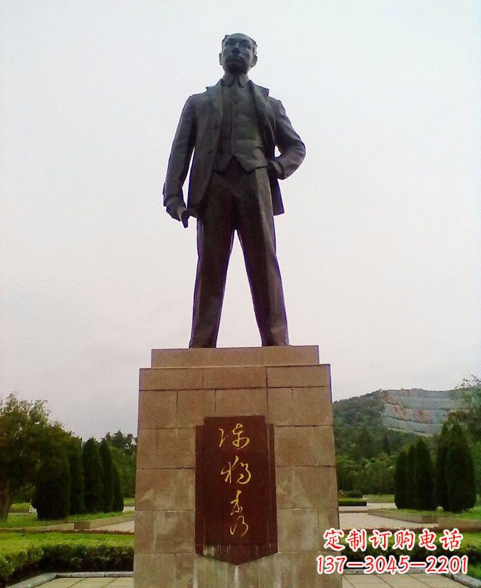 宁夏铜雕近代名人陈独秀