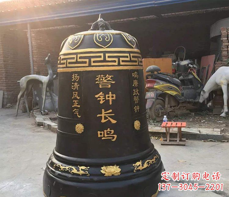 宁夏铜雕警钟长鸣寺庙雕塑