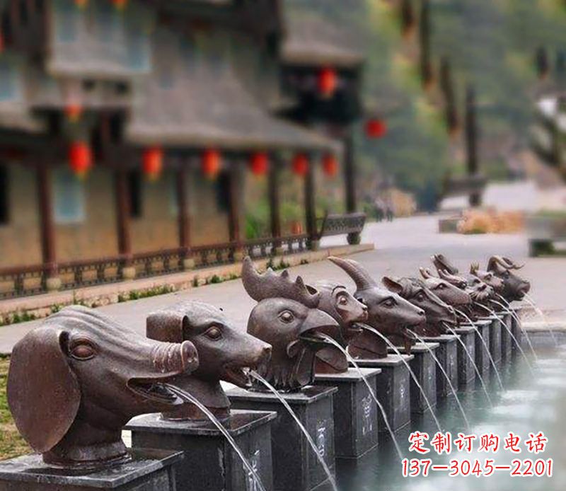 宁夏铜雕喷泉