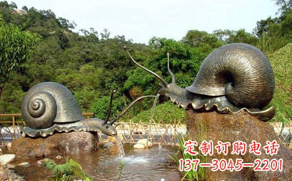 宁夏铜雕喷水蜗牛