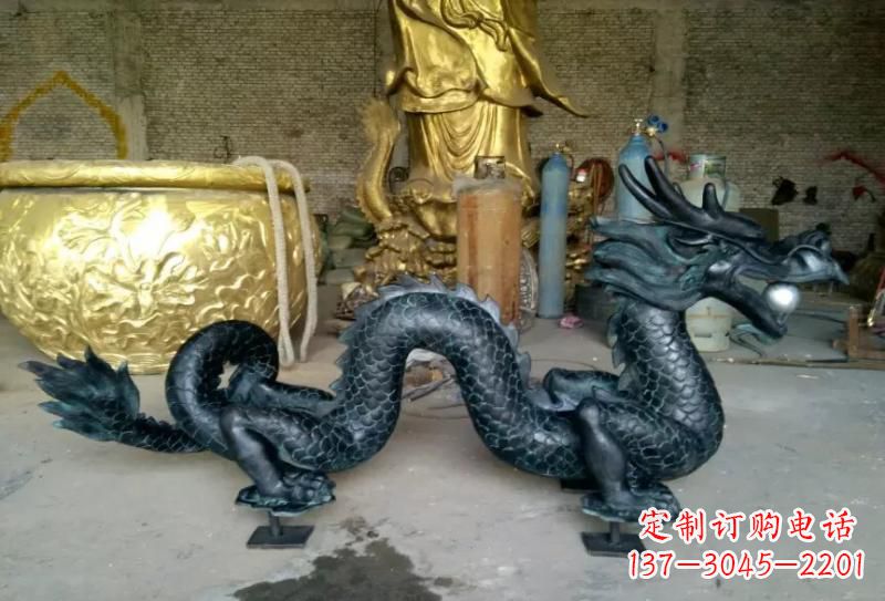 宁夏铜雕双龙戏珠222