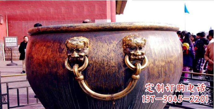 宁夏铜雕水缸寺庙景观雕塑