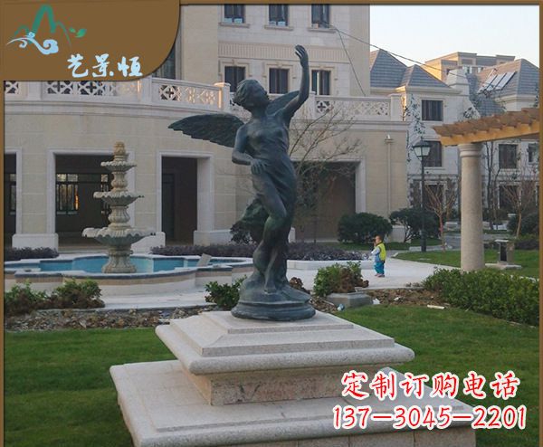 宁夏铜雕西方天使人物雕塑1