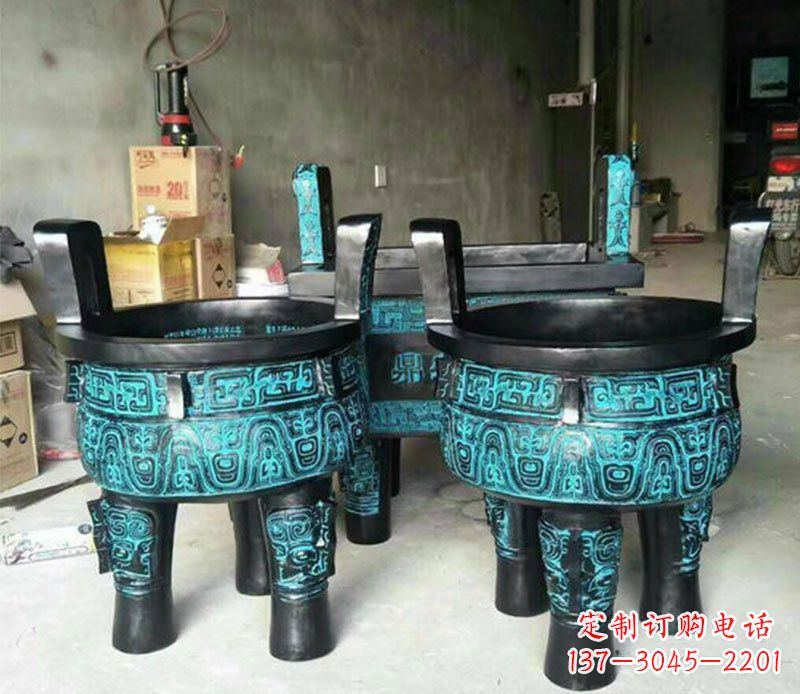 宁夏铜雕香炉寺庙香炉雕塑
