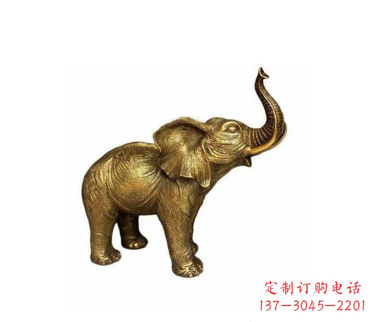 宁夏铜雕园林动物小象雕塑