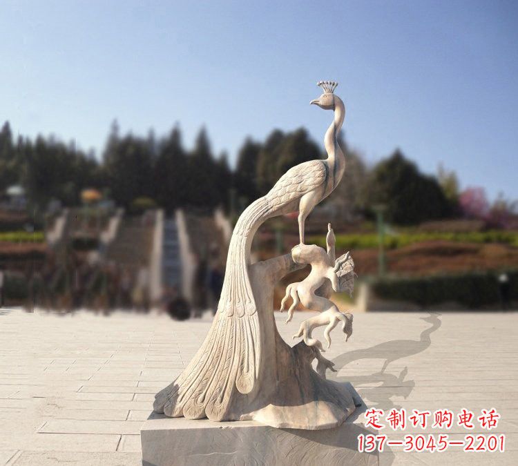 宁夏晚霞红孔雀石雕