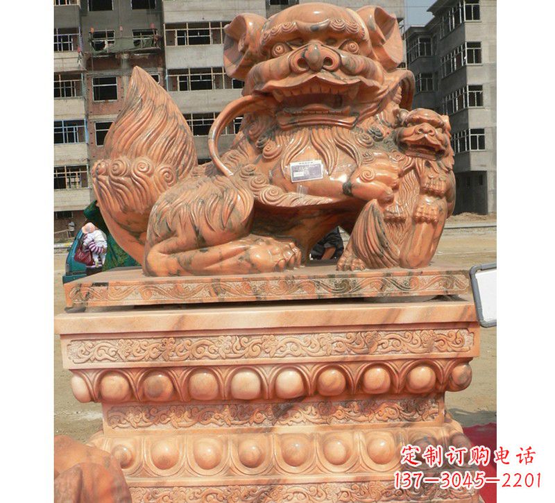 宁夏晚霞红南方石狮子