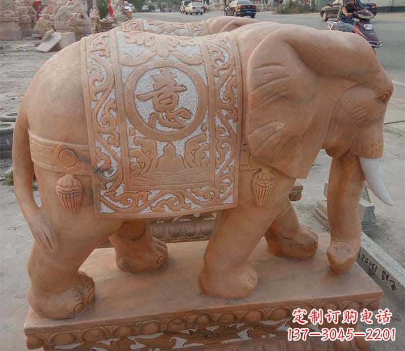 宁夏晚霞红如意动物大象