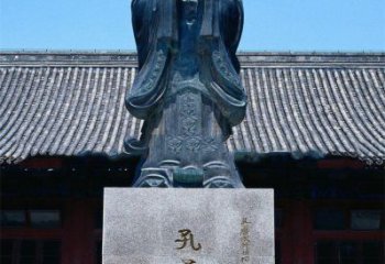 宁夏传承古代文化——青铜孔子雕塑