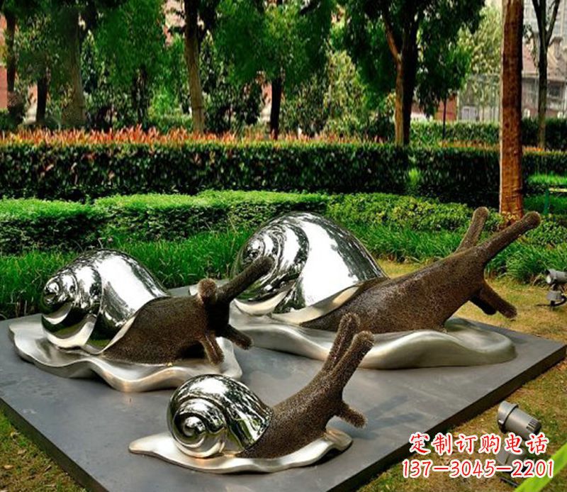 宁夏蜗牛雕塑不锈钢