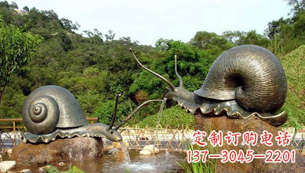 宁夏蜗牛公园动物铜雕
