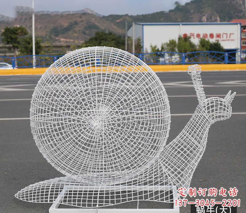 宁夏蜗牛镂空不锈钢景观雕塑