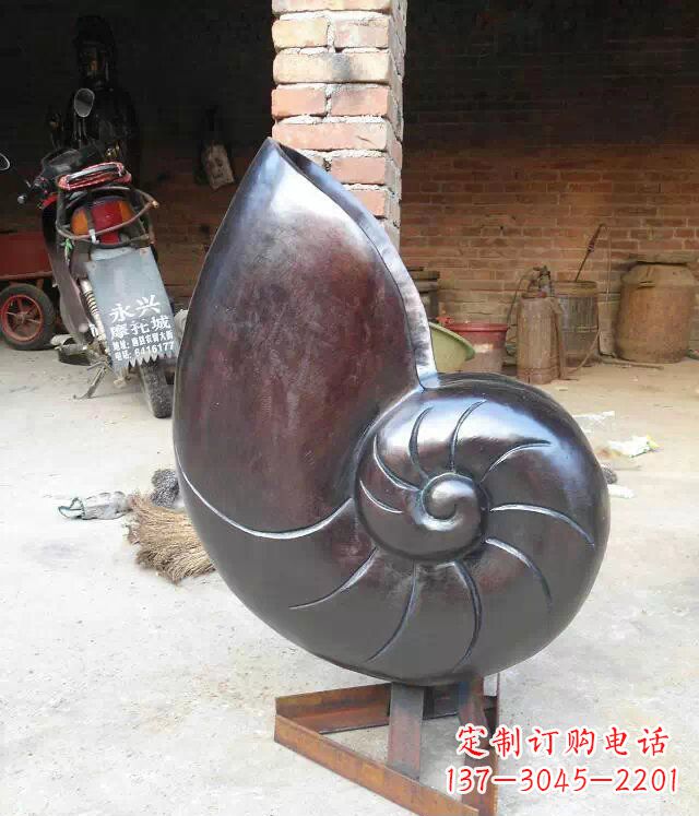 宁夏蜗牛公园景观动物铜雕
