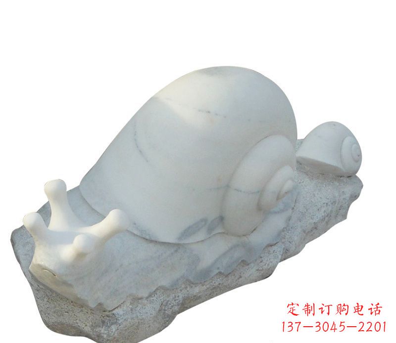 宁夏蜗牛石雕公园动物摆件