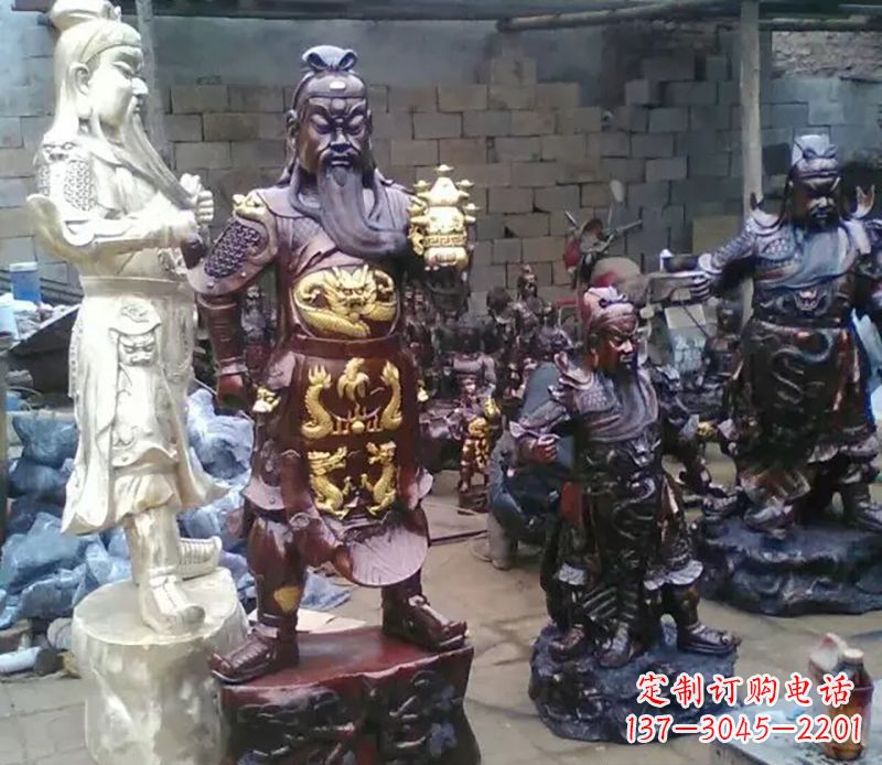 宁夏武财神提刀关公铜雕