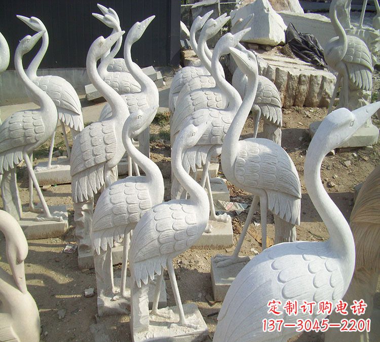 宁夏仙鹤石雕石雕