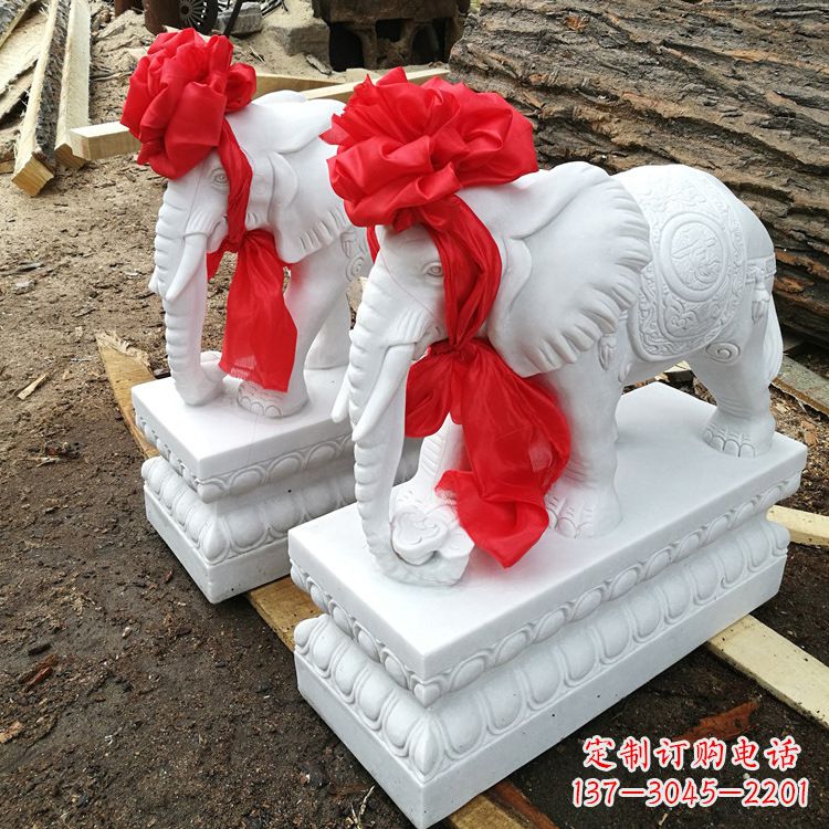 宁夏现代石雕大象