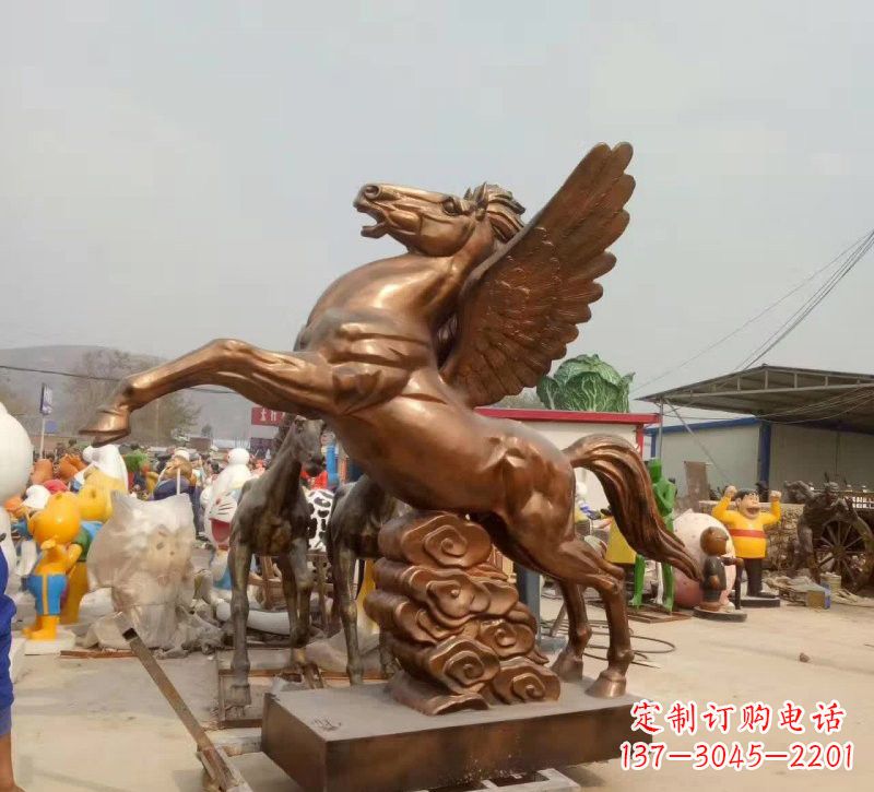 宁夏祥云飞马铜雕
