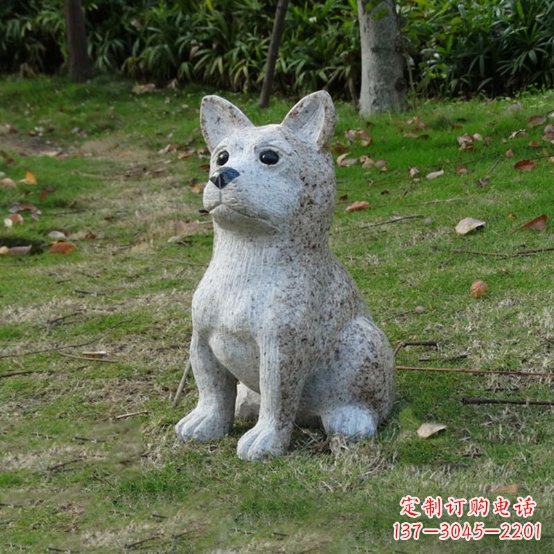 宁夏小狗花岗岩石雕