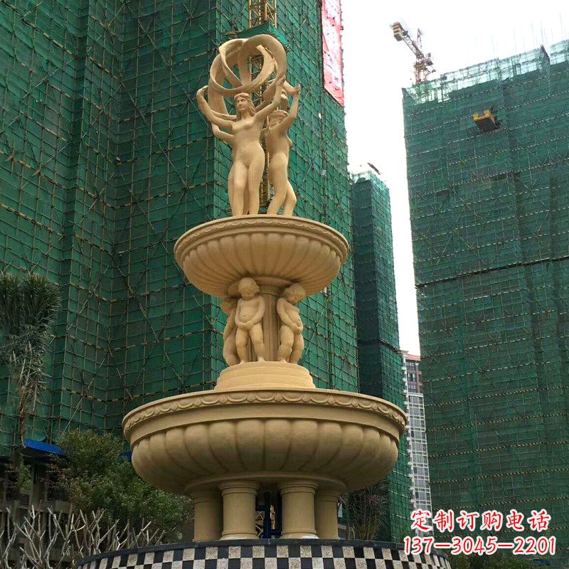 宁夏小区大型欧式人物景观喷泉