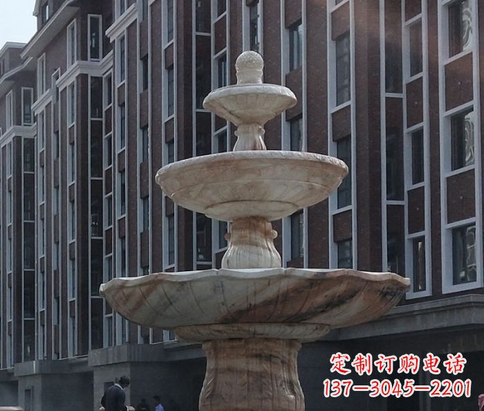 宁夏小区景观大型喷泉石雕 (6)