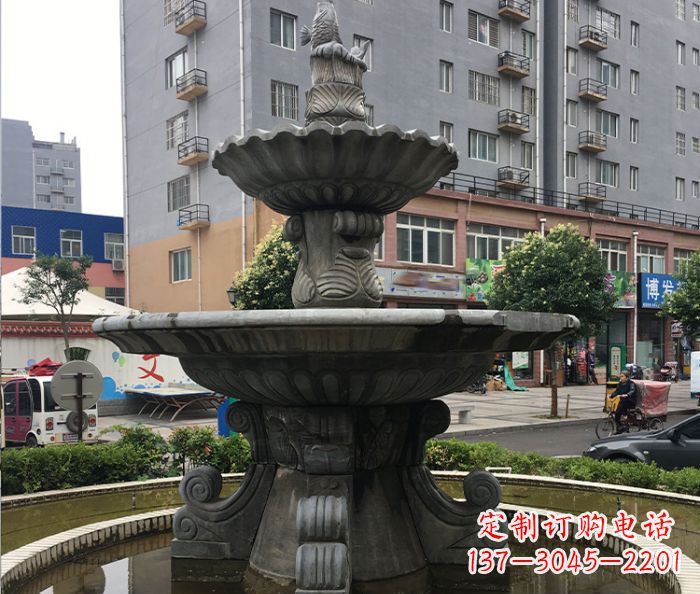 宁夏小区景观仿古喷泉石雕