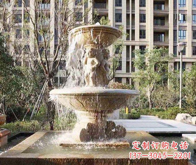 宁夏小区景观欧式喷泉石雕 (3)