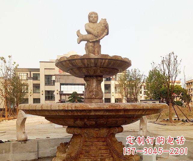 宁夏小区景观欧式喷泉石雕