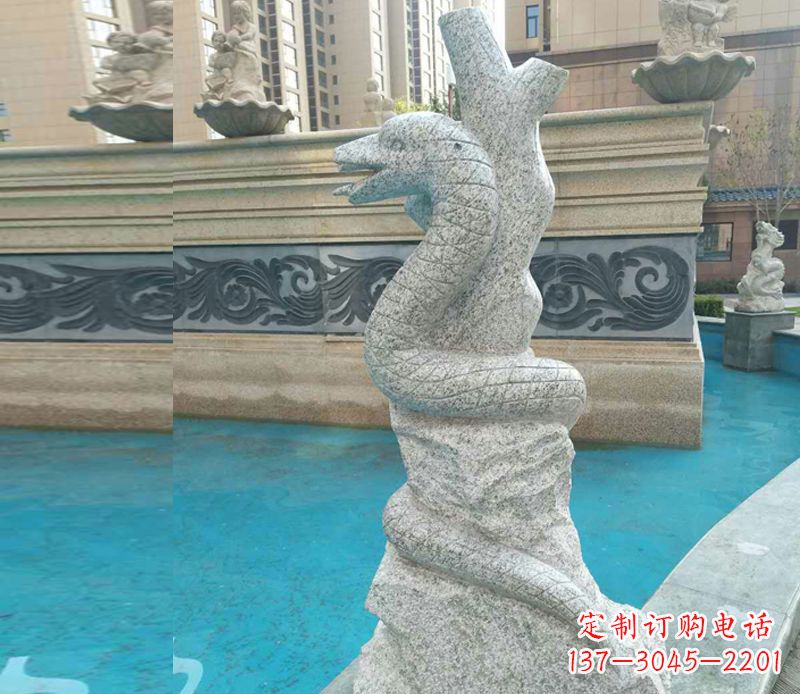 宁夏小区十二生肖雕塑动物石雕