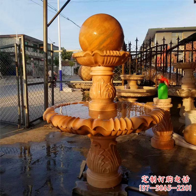 宁夏小区石雕喷泉塔