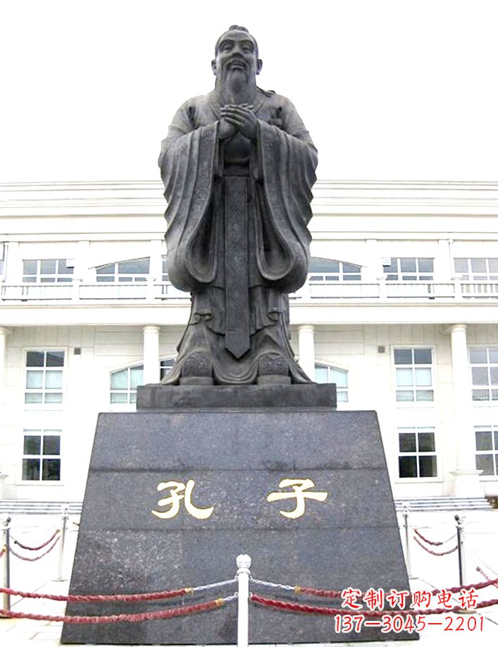 宁夏校园孔子雕塑